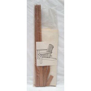 Vintage Precision West Technology DIY Wooden Adirondack Chair Kit for Dollhouses